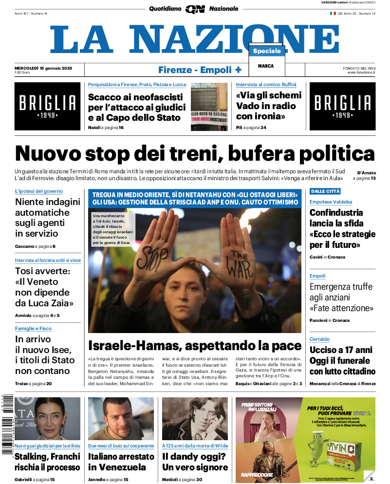 Prima-pagina-la nazione-edizione-di-oggi-20250115